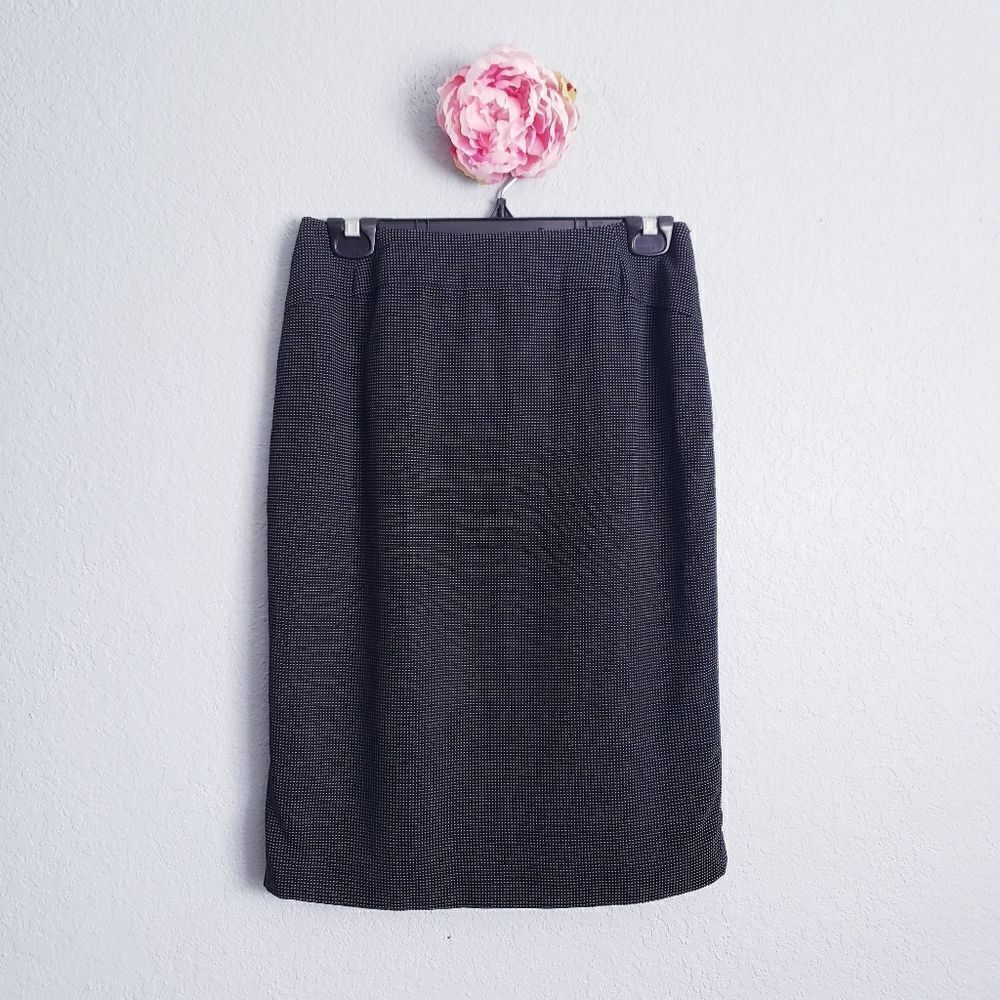 Armani Collezioni Black and White Stitched Skirt
